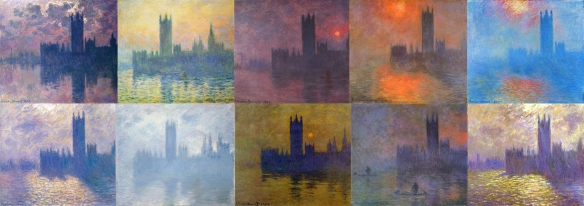 Monet, serie del Parlamento de Londres, 1902 a 1905